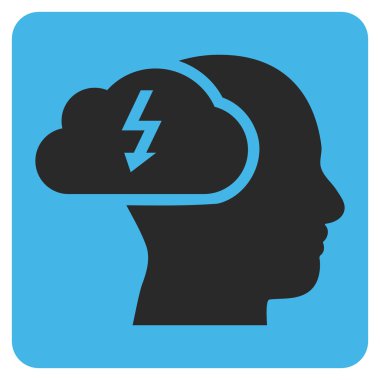 Beyin Fırtınası Düz Vektör Sembolü