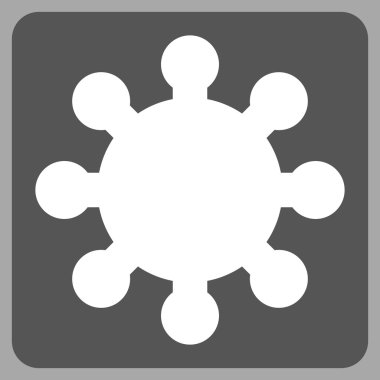 dişli düz vektör simgesi