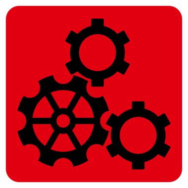 dişliler düz vektör simgesi