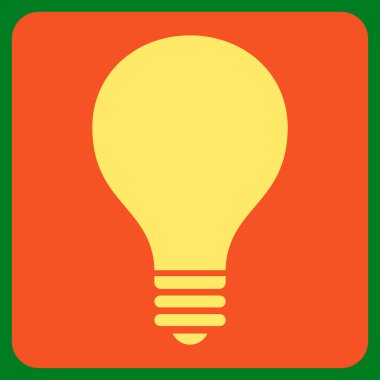 Ampul düz vektör piktogram