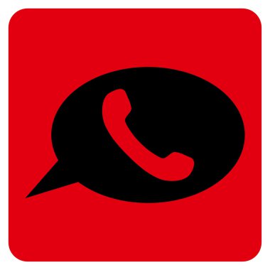 Telefon Mesajı Düz Vektör Sembolü