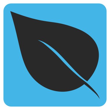 Bitki Yaprağı Düz Vektör Sembolü