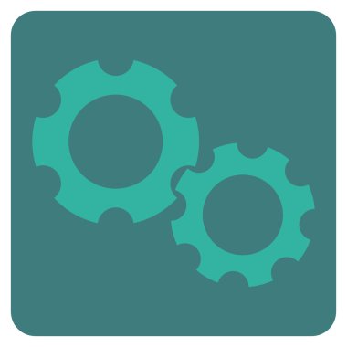 dişliler düz vektör simgesi