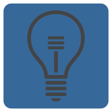 Lamba ampul düz vektör simgesi