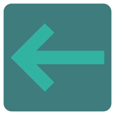 Sol ok düz vektör piktogram