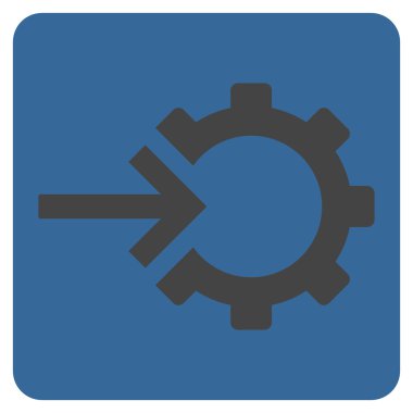 COG Tümleştirme düz vektör simgesi