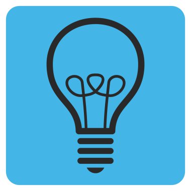 Lamba ampul düz vektör simgesi