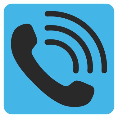 Telefon Görüşmesi Düz Vektör Sembolü