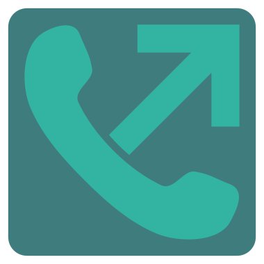 Giden Çağrı Düz Vektör Sembolü