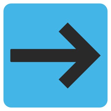 Sağ ok düz vektör simgesi