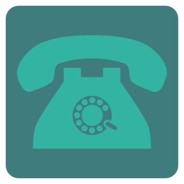 Darbe telefon düz vektör sembolü