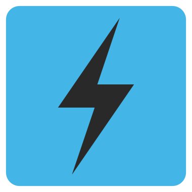 Elektrik düz vektör piktogram