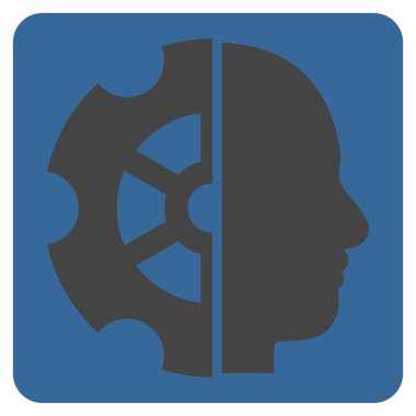 Akıl Düz Vektör Simgesi