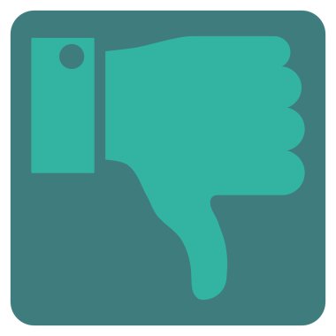 Başparmak düz vektör piktogram