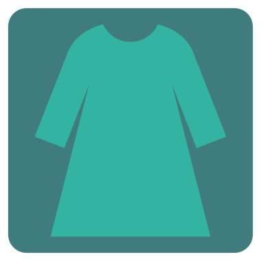 Woman Dress Flat Vector Symbol