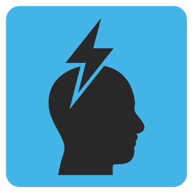 Baş ağrısı Düz Vektör Piktogram