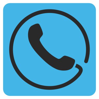 telefon düz vektör simgesi
