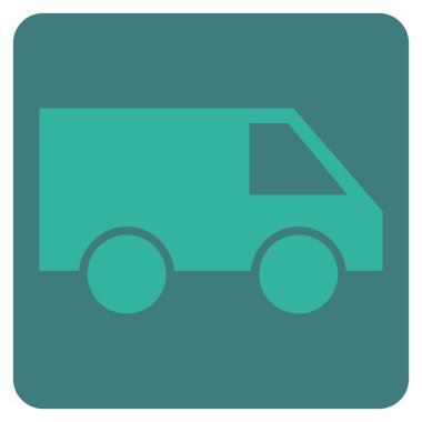 Van düz vektör simgesi