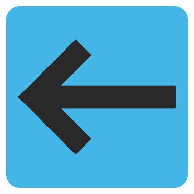 Sol ok düz vektör piktogram