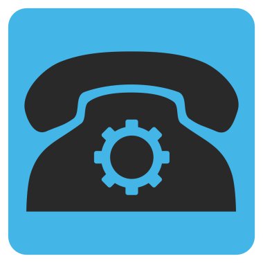 Telefon Ayarları Düz Vektör Pictogram