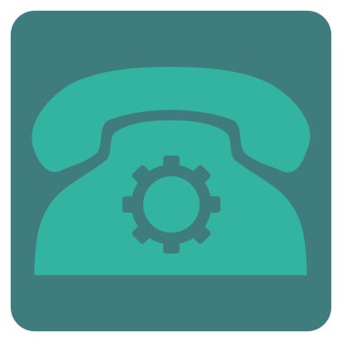 Telefon Ayarları Düz Vektör Pictogram