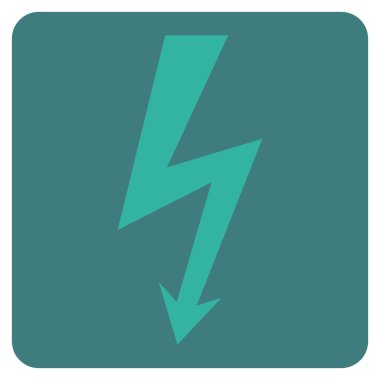 Yüksek Gerilim Düz Vektör Sembolü