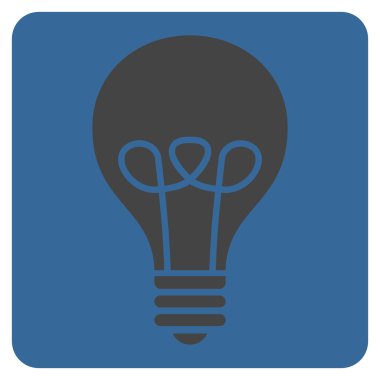 Lamba ampul düz vektör piktogram