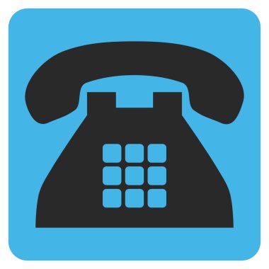 Sesi telefon düz vektör simgesi