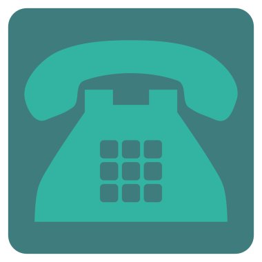 Sesi telefon düz vektör simgesi