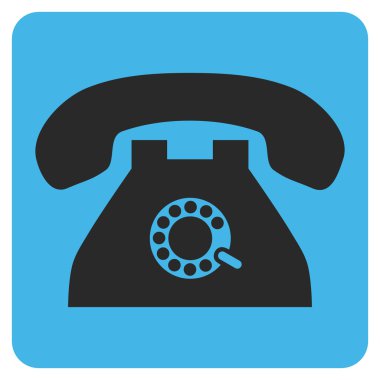 Darbe telefon düz vektör sembolü