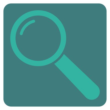 Büyüteç'i düz vektör piktogram