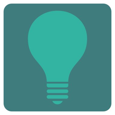 Ampul Düz Vektör Simgesi