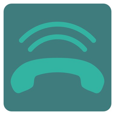 Telefon Zili Düz Vektör Simgesi