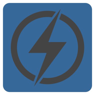 Elektrik düz vektör piktogram