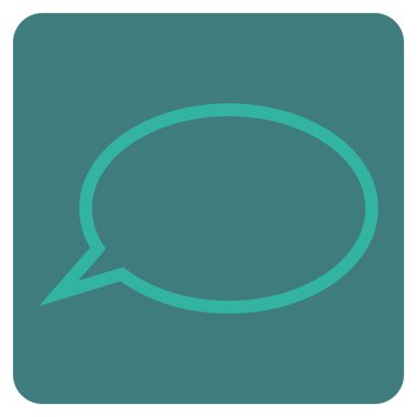 İpucu Bulut Düz Vektör Sembolü