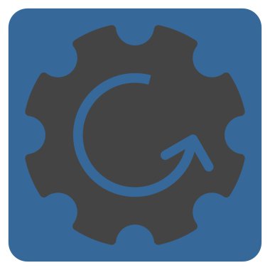 Dişli Rotasyon Düz Vektör Simgesi