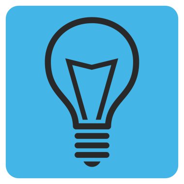 Lamba ampul düz vektör piktogram