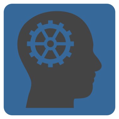 Akıl Düz Vektör Simgesi