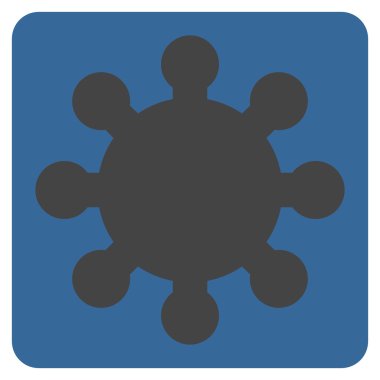 dişli düz vektör simgesi