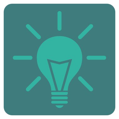 Elektrik ışık düz vektör piktogram