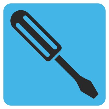 Tornavida düz vektör piktogram