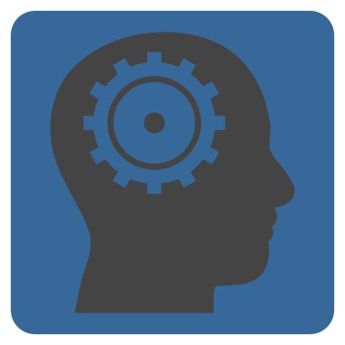 Akıl Düz Vektör Simgesi