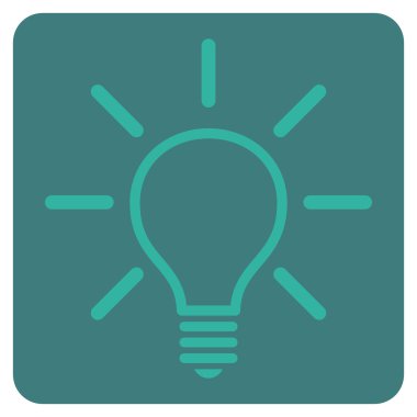 Ampul Düz Vektör Sembolü