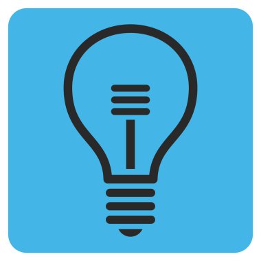 Lamba ampul düz vektör piktogram