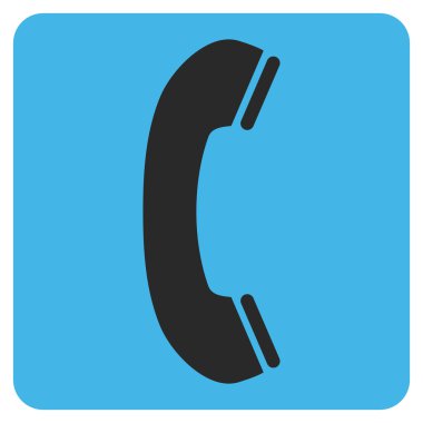 Telefon Alıcısı Düz Vektör Sembolü