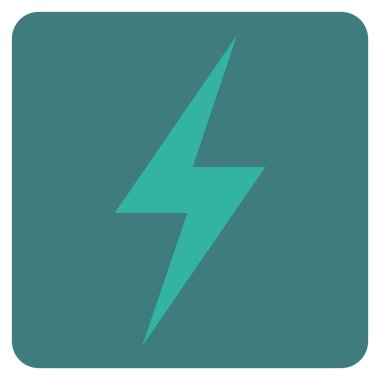Elektrik düz vektör piktogram