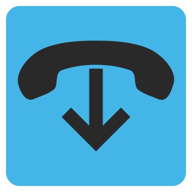 Telefon Asma Düz Vektör Sembolü