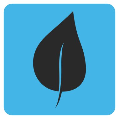 Yaprak düz vektör piktogram bitki