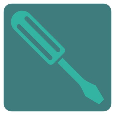 Tornavida Düz Vektör Simgesi