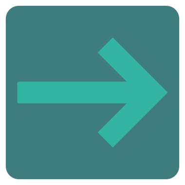 Sağ ok düz vektör simgesi